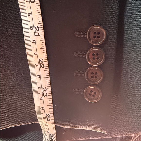 ♥️ Saint Laurent Black Double-Breasted Cotton Blazer - Picture 13 of 13